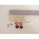 9166-4 - Drawbar, (pair) 2-hole w/screws, insulated washers 1/2" long (for paired electrics) - Pkg. 2